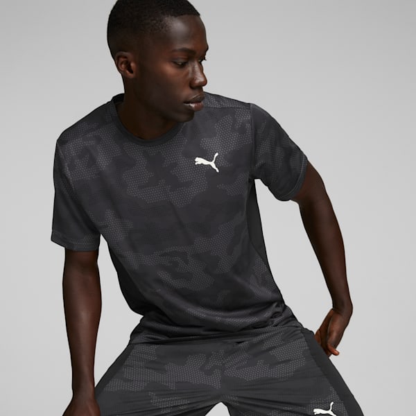 Off Season Printed Men's Training Tee, Puma Black, extralarge