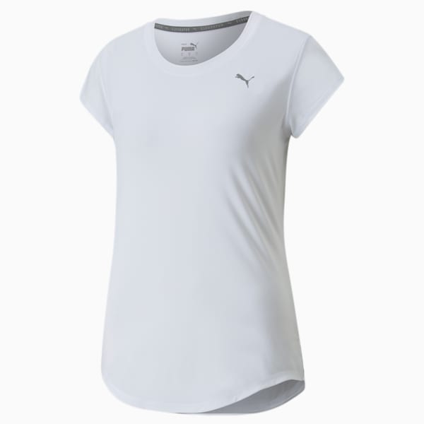 Playera de entrenamiento de manga corta para mujer Cloudspun, Puma White, extralarge