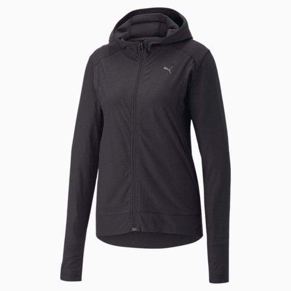 Chamarra para entrenar de cierre completo para mujer CLOUDSPUN, Puma Black, extralarge