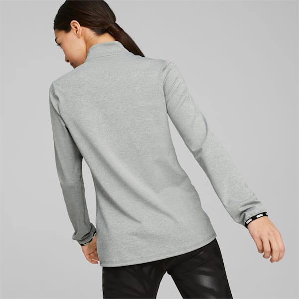 PUMA Strong Quarter-Zip Training Sweatshirt Women, Griffin Heather