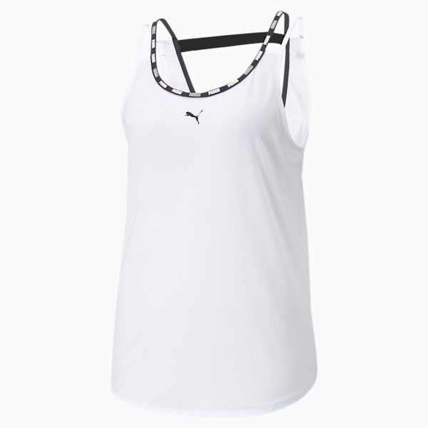 Strong Tri-Blend Training Tank Top Women, Puma White, extralarge