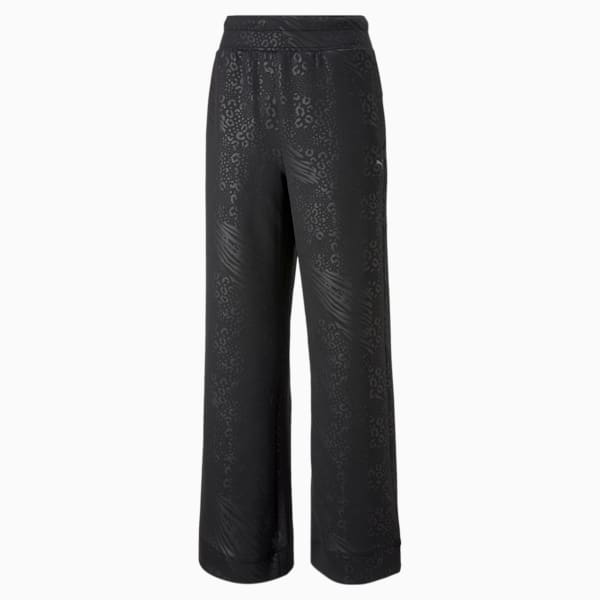 Fashion Luxe Embossed Pant, Puma Black, extralarge-IND