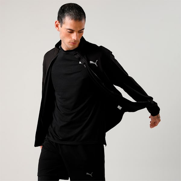 RUN CLOUDSPUN Men's Jacket, Puma Black, extralarge-IND
