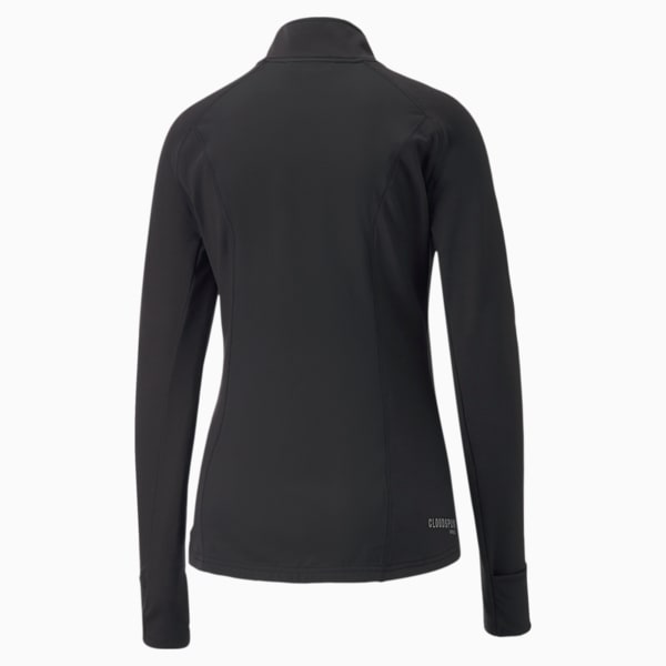 RUN CLOUDSPUN WRM LAB Women's Regular Fit Jacket, Puma Black, extralarge-IND