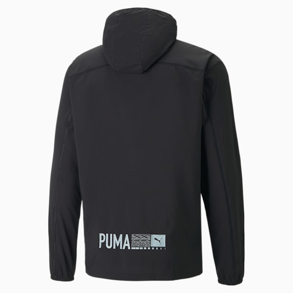 RUN PLCD HOODED Men's Jacket, Puma Black