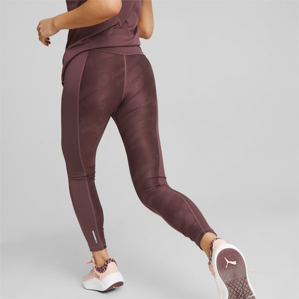 Favourite Printed High Waist 7/8 Training Leggings Women, Dusty Plum, extralarge-IND