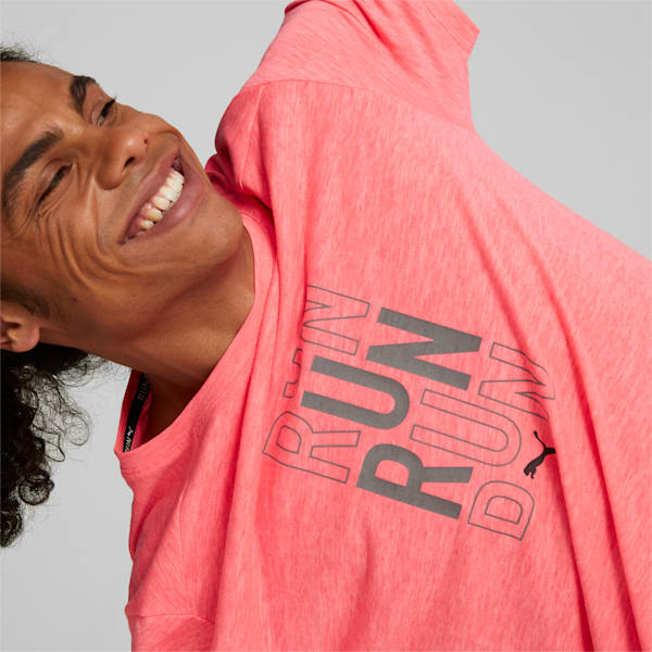 Performance Logo Men's Running T-Shirt, Sunset Glow, extralarge-IND