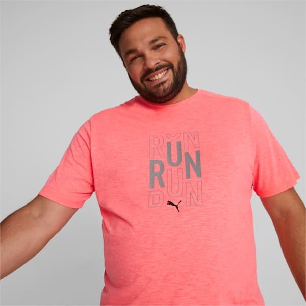 Performance Logo Men's Running T-Shirt, Sunset Glow, extralarge-IND