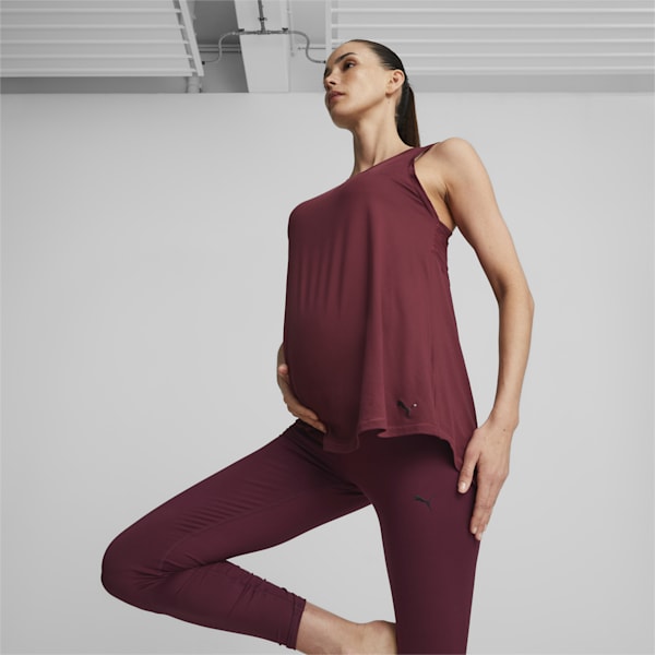 Maternity Women's Relaxed Fit Tank Top, Dark Jasper, extralarge-IND
