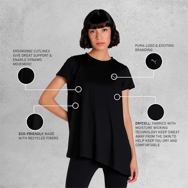 Maternity Studio Women's Oversized T-Shirt, Puma Black, extralarge-IND