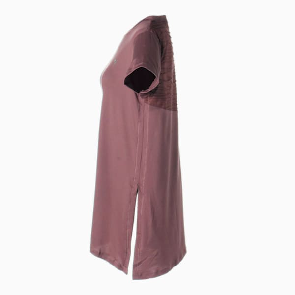 ウィメンズ マタニティ ヨガ スタジオ オーバーサイズド 半袖 Tシャツ, Dusty Plum