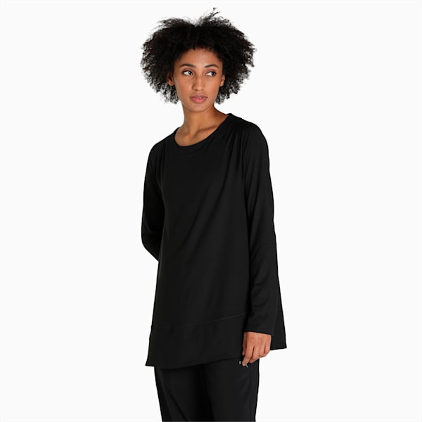 Maternity Bell Sleeve Women's Training T-Shirt, Puma Black, extralarge-IND