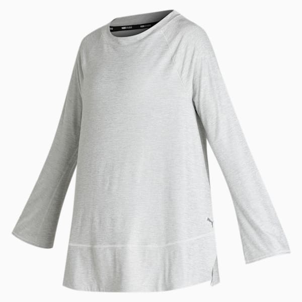 Maternity Bell Sleeve Women's T-Shirt, Light Gray Heather, extralarge-AUS