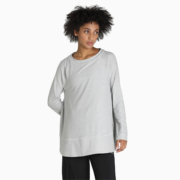 Maternity Bell Sleeve Women's T-Shirt, Light Gray Heather, extralarge-AUS