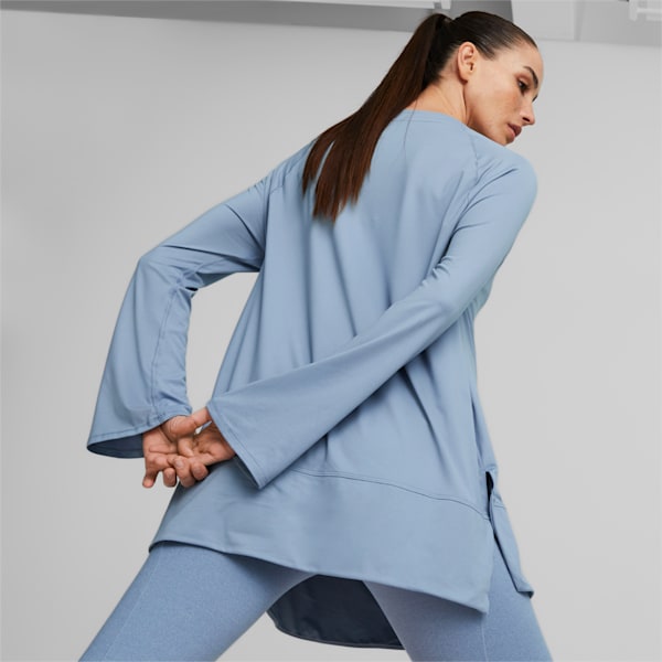 Maternity Bell Sleeve Women's Training T-Shirt, Filtered Ash, extralarge-IND