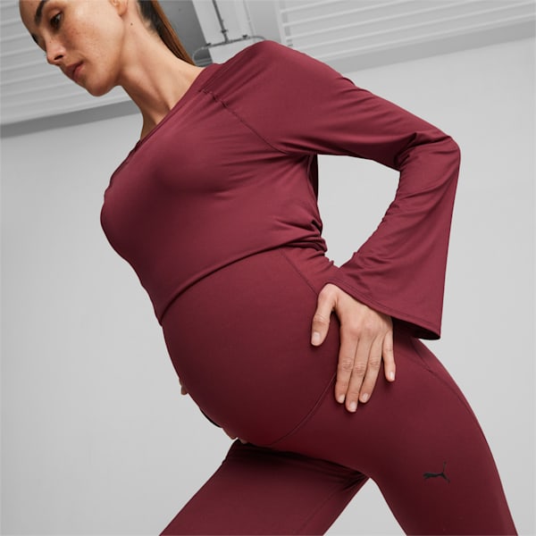Maternity Studio Women's Training 7/8 Tights, Dark Jasper, extralarge-IND