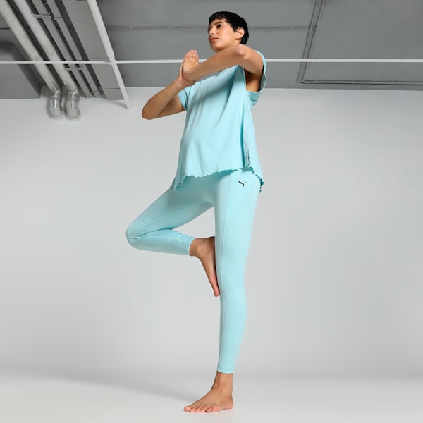 Maternity Fav Forever Women's High-Waist 7/8 Training Leggings, Turquoise Surf, extralarge-IND
