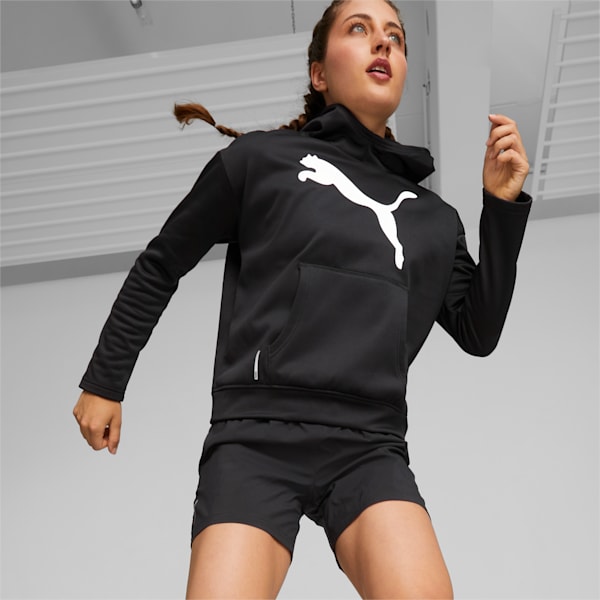 Favourite PWRFleece Women's Regular Fit Training Hoodie, Puma Black, extralarge-IND