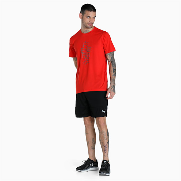 Performance Slogan Men's T-Shirt, Burnt Red, extralarge-IND