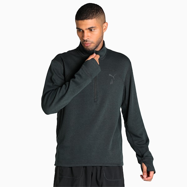 SEASONS Half-Zip Running Pullover Men, Puma Black, extralarge-IND