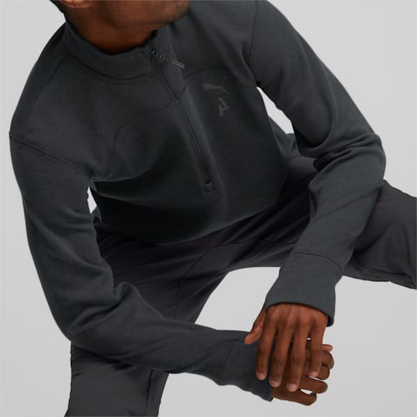 SEASONS Half-Zip Men's Running Pullover, Puma Black