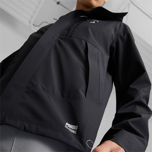 SEASONS stormCELL Men's Running Jacket, PUMA Black-Silver, extralarge