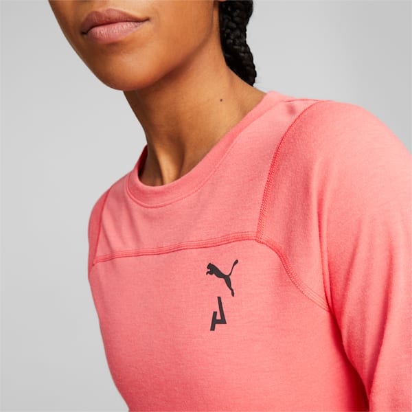 SEASONS Wool Long Sleeve Running Women's T-Shirt, Salmon