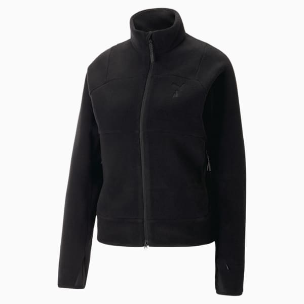 SEASONS Full-Zip Women's Running Fleece, Puma Black, extralarge