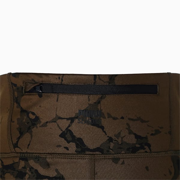 ウィメンズ ランニング シーズンズ 裏起毛 タイツ, Deep Olive, extralarge-JPN