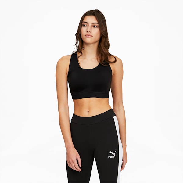 Checkered Sports Bra, Black White Racing Dry Moisture Wicking Yoga