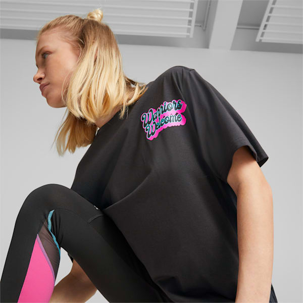 Playera para entrenar de mujer PUMA x Barbells for Boobs, Puma Black, extralarge