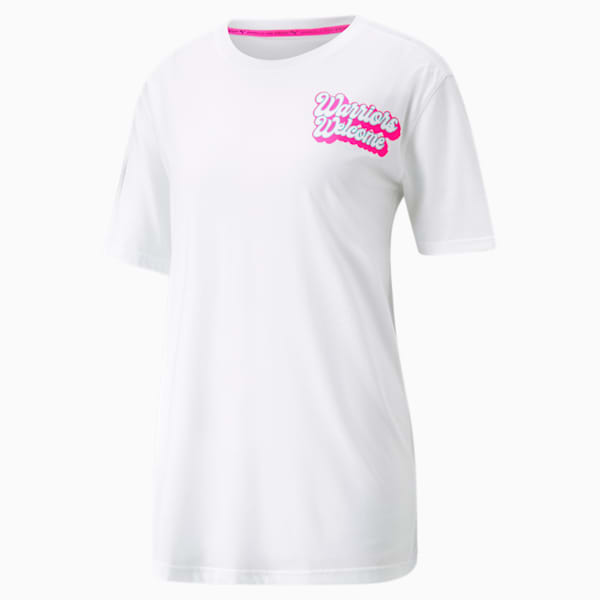 PUMA x BARBELLS FOR BOOBS Training Tee, Puma White, extralarge