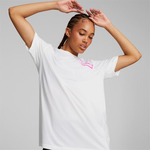 PUMA x BARBELLS FOR BOOBS Training Tee, Puma White, extralarge