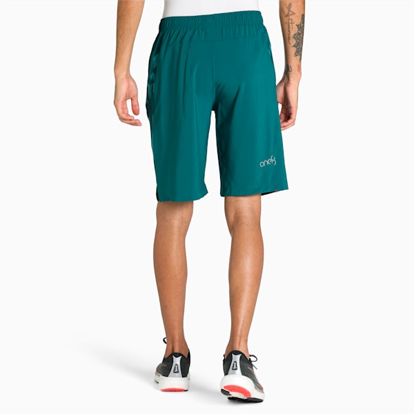 PUMA x one8 Men's Regular Fit Shorts, Varsity Green, extralarge-IND