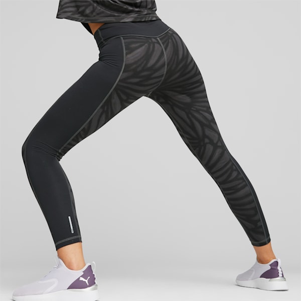ウィメンズ トレーニング FAVORITE AOP ハイウエスト 7/8 タイツ, PUMA Black-Asphalt