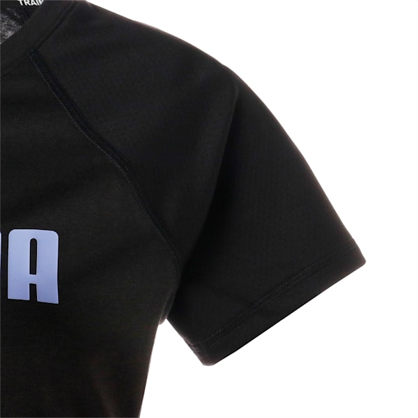 ウィメンズ トレーニング PUMA FIT ロゴ Tシャツ スリーブレス, PUMA Black-Elektro Purple