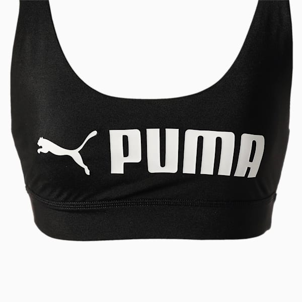 ウィメンズ トレーニングPUMA FIT ブラトップ 中サポート, Puma Black