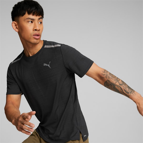 メンズ トレーニング ジャカード 半袖 Tシャツ, Puma Black