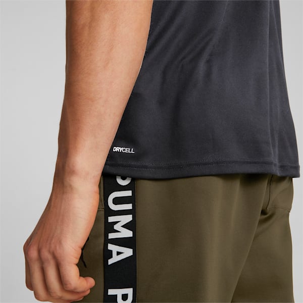 メンズ トレーニング PUMA FIT コマーシャル ロゴ 半袖 Tシャツ, Puma Black