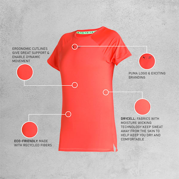 PUMA x FIRST MILE Running Women's T-Shirt, Firelight, extralarge-IND