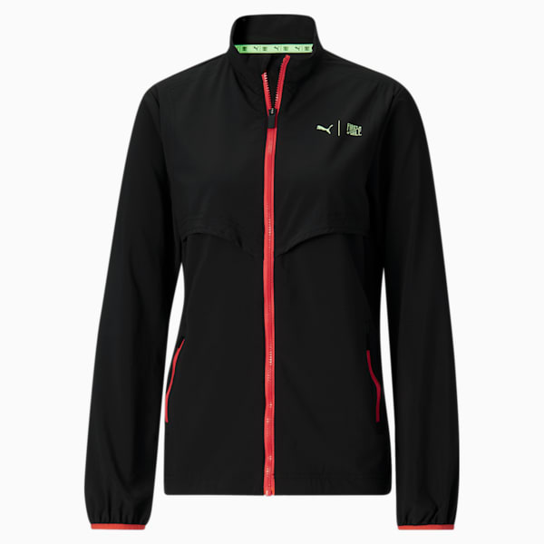 Chaqueta para correr de tejido plano para mujer PUMA x FIRST MILE, Puma Black, extralarge