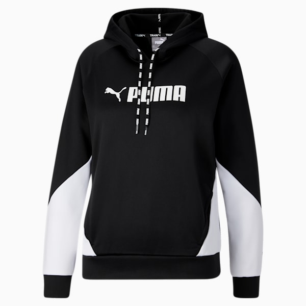 PUMA Fit Tech Knit Women's Training Hoodie, Puma Black, extralarge