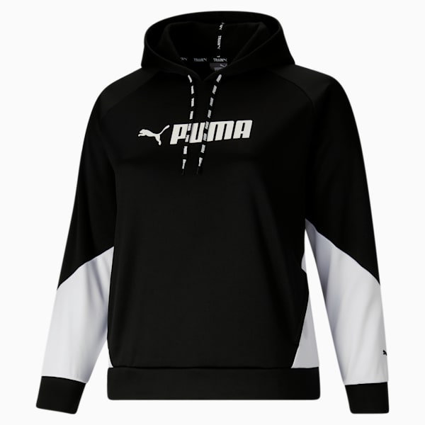 PUMA Fit Tech Knit Pullover Women's Training Hoodie, Puma Black