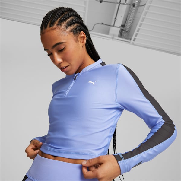 FIT Eversculpt Women's T-Shirt, Elektro Purple-PUMA Black, extralarge-IND
