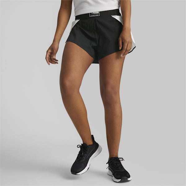 PUMA FIT Fashion Flow Women's Regular Fit Shorts, PUMA Black, extralarge-AUS
