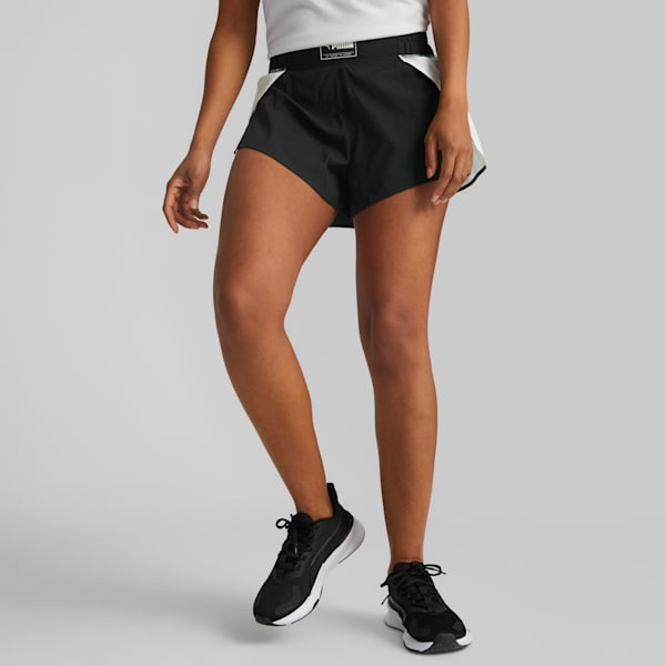 PUMA Fit Fashion Flow Women's Training Shorts, PUMA Black, extralarge