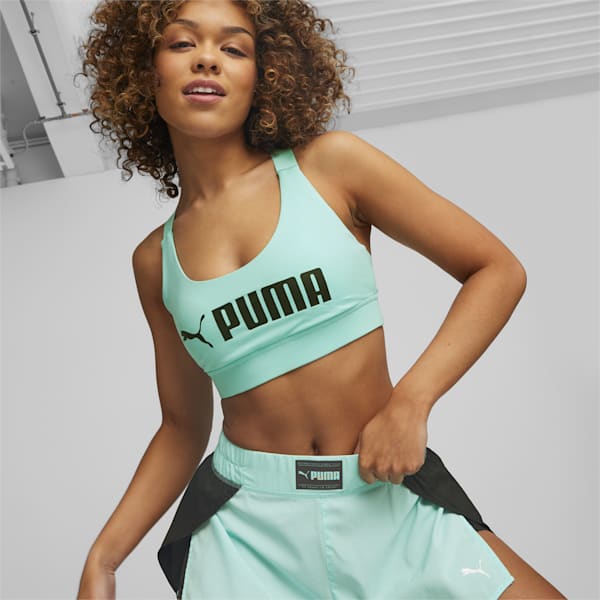PUMA FIT Fashion Flow Women's Regular Fit Shorts, Electric Peppermint-PUMA Black, extralarge-AUS