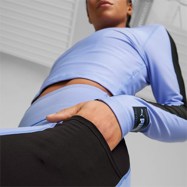 Train Fit Women's Tight Training Shorts, Elektro Purple-PUMA Black