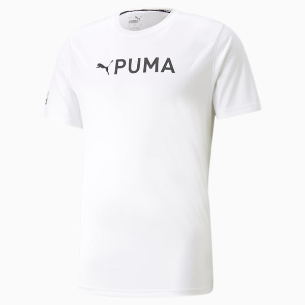 PUMA Fit Logo Graphic Men's Training Tee, PUMA White