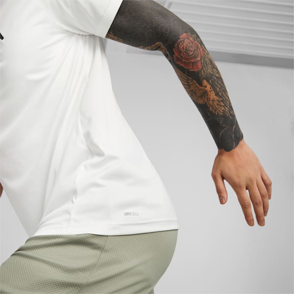 PUMA Fit Logo Graphic Men's Training Tee, PUMA White